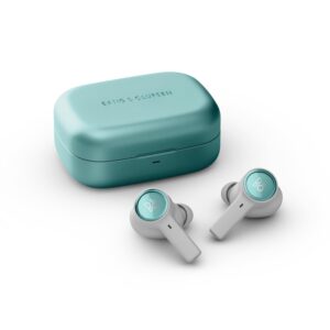 bang & olufsen beoplay eleven premium wireless in ear earbuds with bluetooth 5.2 and active noise cancellation, eucalyptus green